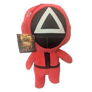 Squid Game Guard Plush Triangle Mask 10 Inch Hanging Plush